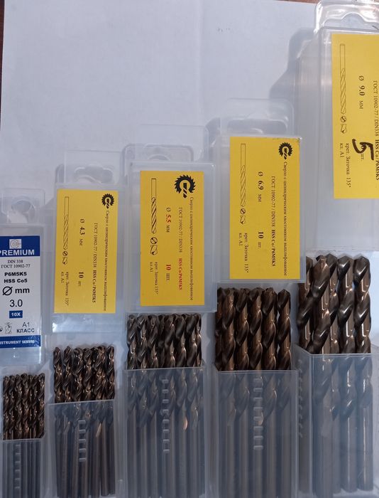 Свёрла HSS-Co Р6М5К5