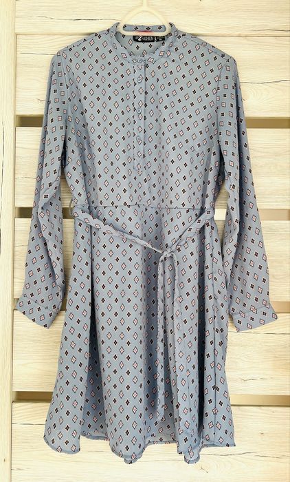 sukienka koszulowa z halką_L/XL