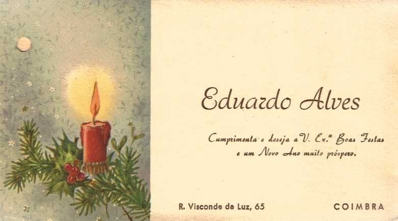 3 Postais de Natal antigos  - 1960 - circulados