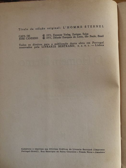 Livro “O homem eterno” de Louis Pauwels e Jacques Bergier