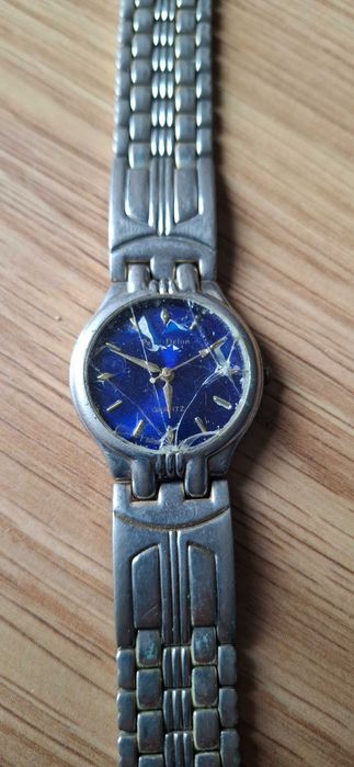 Lote 6 relógios vintage prateados dourados quartz