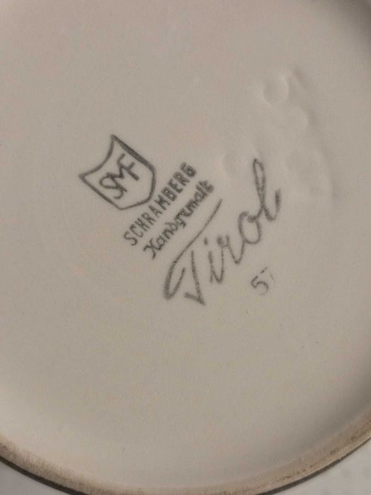 Schramberg „Tirol” – niemiecka ceramika artystyczna vintage, miseczka