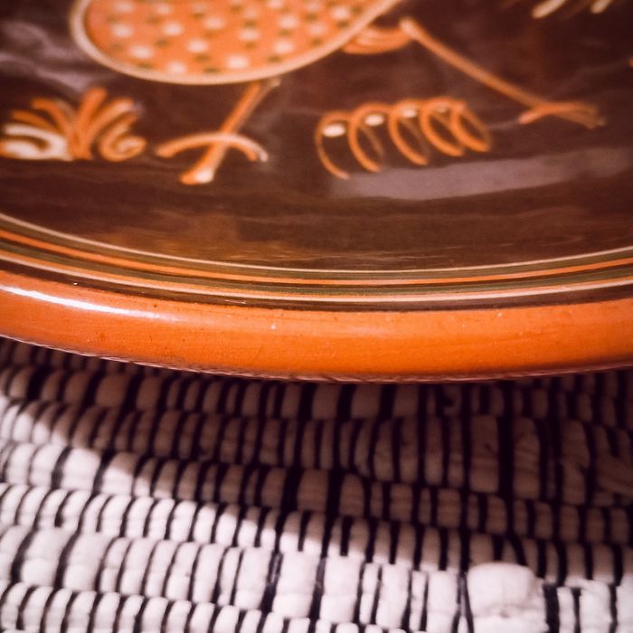 Duży talerz z kogutem Łysa Góra