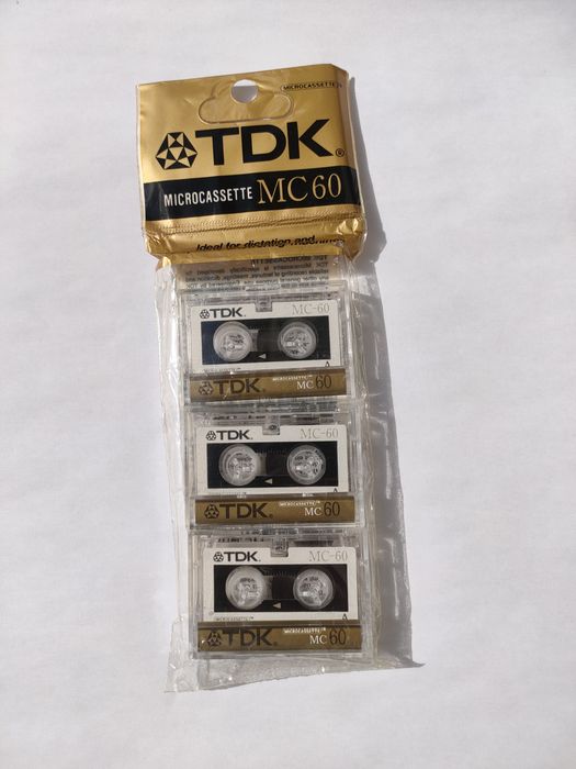 Micro Cassette Tape Pack 3 novas e embaladas