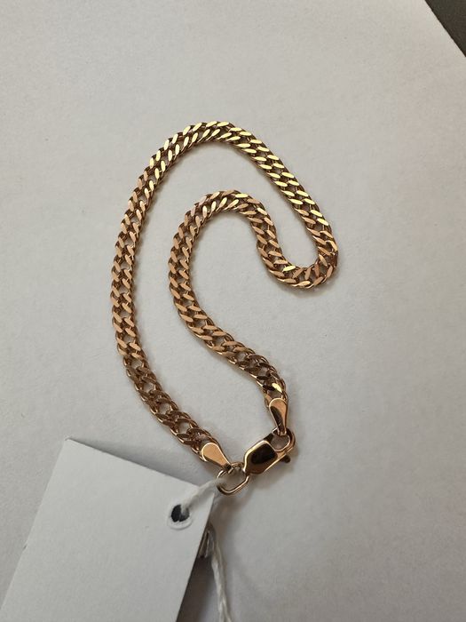 Золотой браслет новый двойной ромб / новий золотий браслет