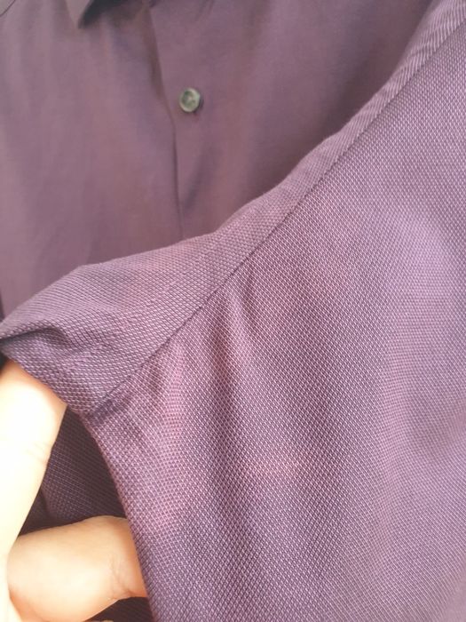 Fioletowa śliwkowa koszula marki premium  M L kołnierzyk 41 Charles Tyrwhitt