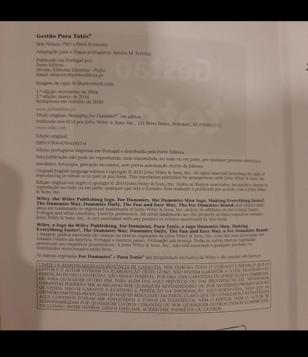 Livro Gestão para tótós