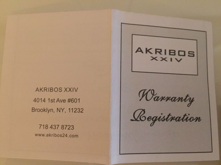 Relogio Japonês AKRIBOS XXIV. Novo na caixa. Garantia internacio2 anos