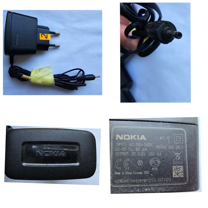 Zasilacze NOKIA  i inne  używane, sprawne