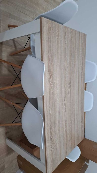 Conjunto, mesa e 6 cadeiras