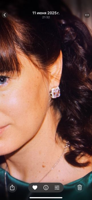 Сережки пусети Swarovski