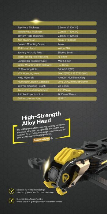 Рама 5" Fpv дюймов. Mario 5 Speedybee,Марк4. Марк5