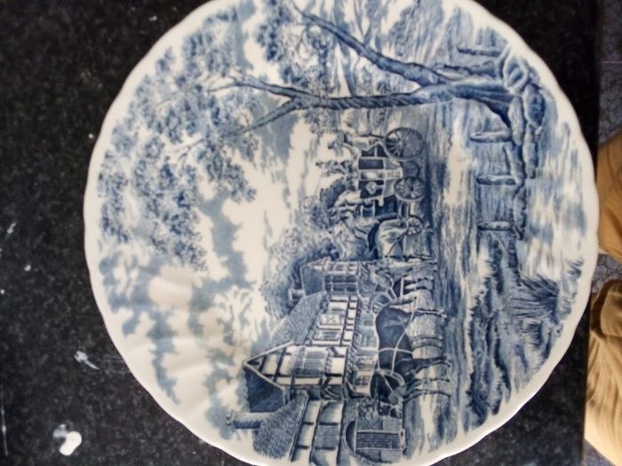 Pratos de porcelana inglesa de colecção