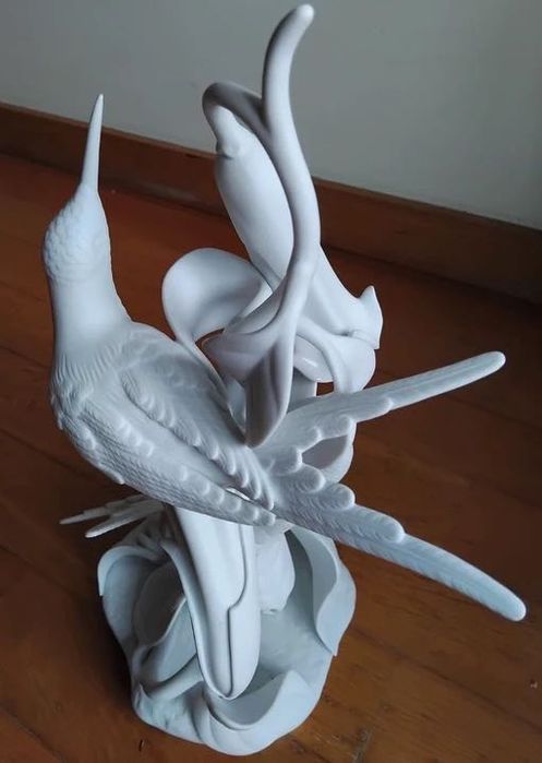 Escultura Beija Flor Pássaros, Vista Alegre