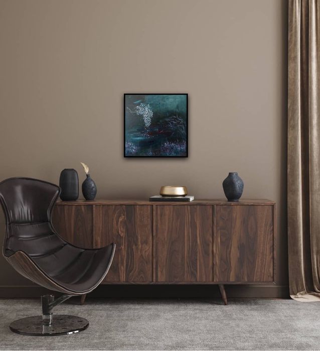 Картина «Лимб», мистика, абстракция, инферно, декор,интерьер, холст.