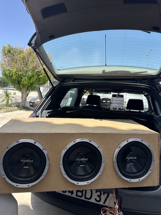 Subwoffer sony 1200w sub e caixa