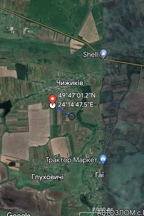 Продаж земельної ділянки с. Чижиків