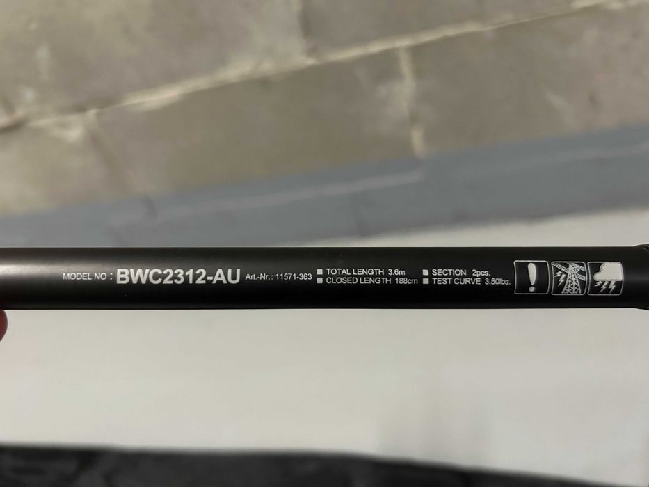 Wędka karpiowa Daiwa Black Widow 3.6m, 3,5lbs. BWC2312-AU dwucześciowa
