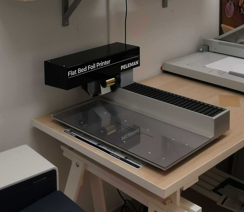 Złociarka Flat Bed Foil Printer PELEMAN drukarka, mało używana