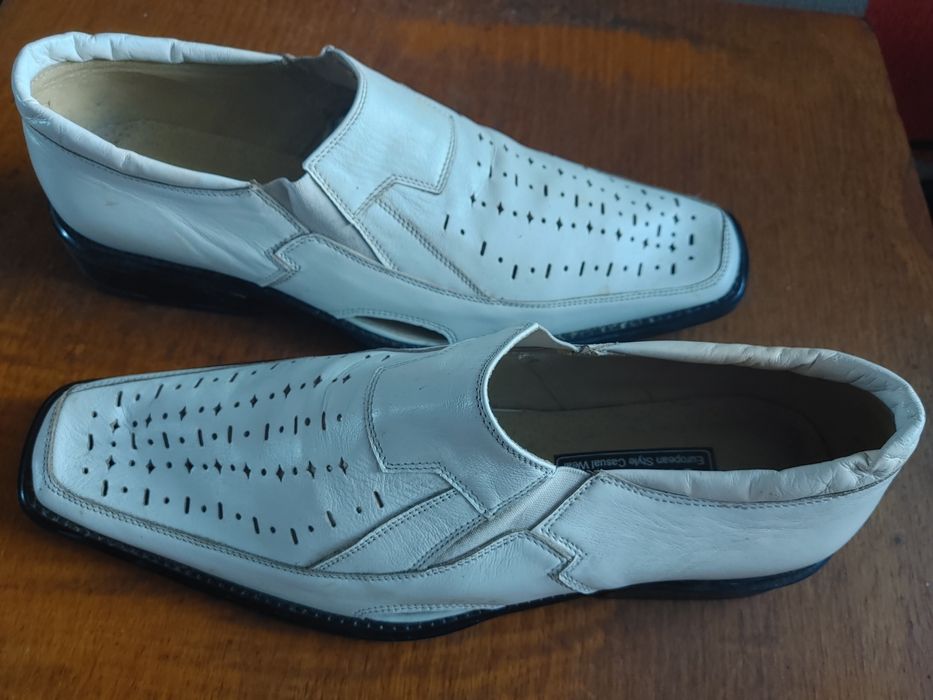 Туфлі літні шкіряні