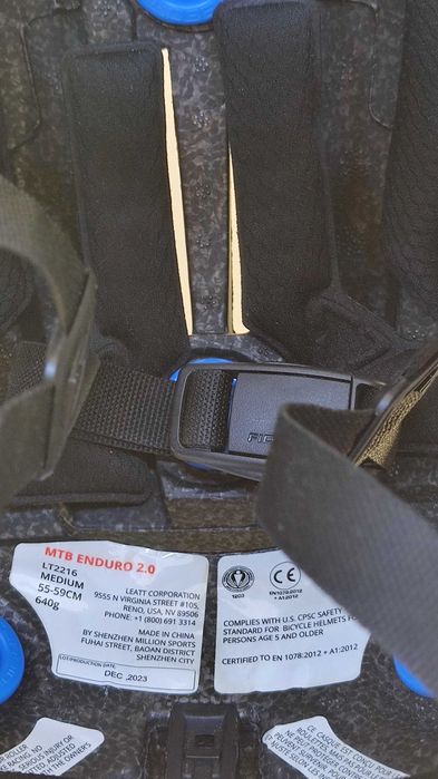 Leatt Enduro 2.0 Kask MTB Full Face Stealth czarny rozm. M 55-59CM