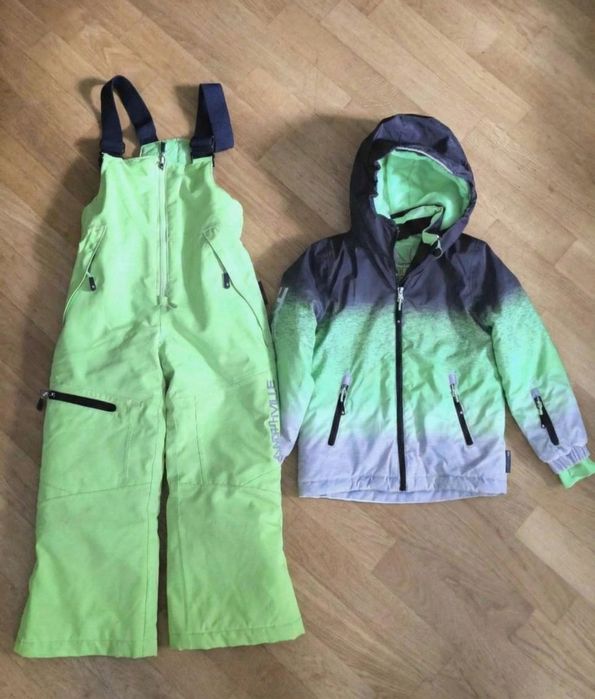 komplet - kurtka z kapturem i spodnie narciarskie C&A, dla dziecka roz