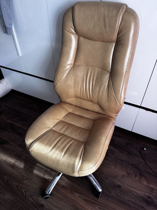 Крісло шкіряне, стілець шкіра, без ручок