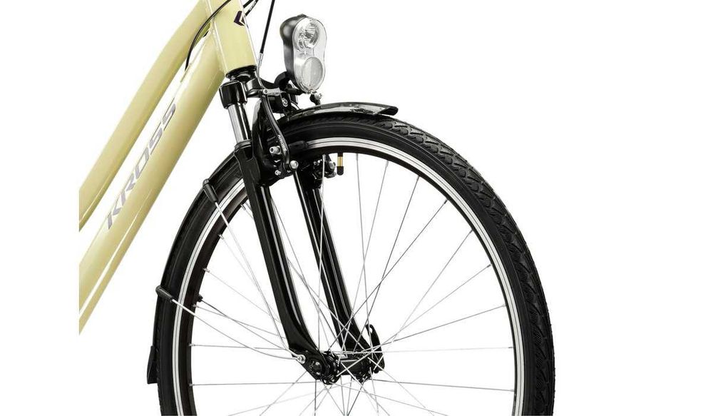 Nowy rower damski Kross Trans 1.0 2025 beżowo fioletowy - sklep Ślask