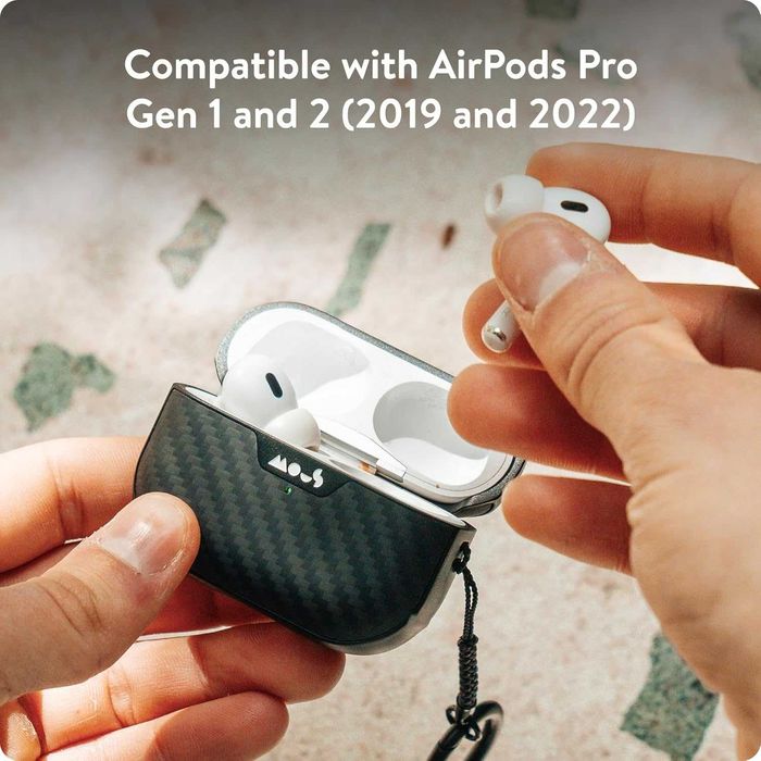 Защитный кейс "Mous" Aramid Fibre к наушникам Apple AirPods Pro 1 и 2