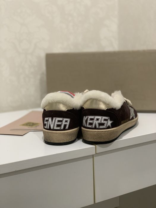Кеди зимові з хутром golden goose кеды зимние 36 розмір в наявності