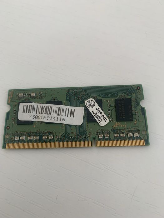 Pamięć RAM 4GB DDR3 SODIMM 1600 MHz