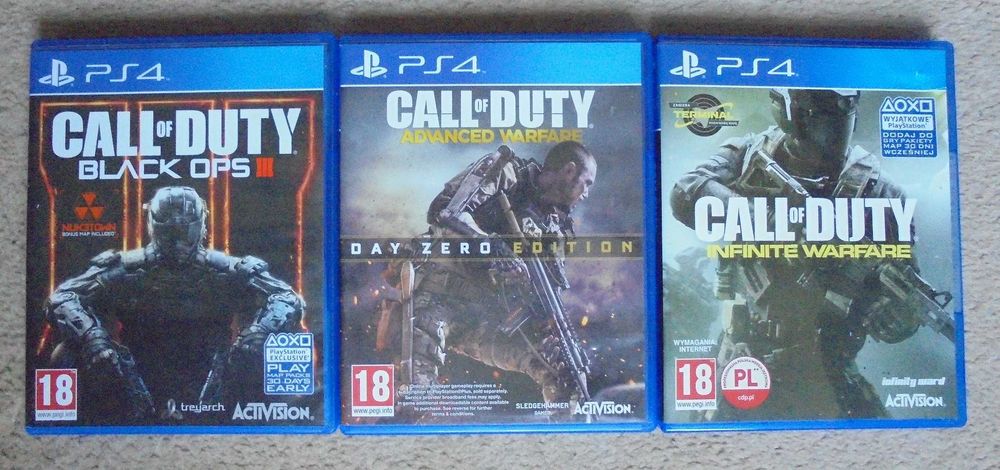 Call od duty, 3 gry, cena za całość