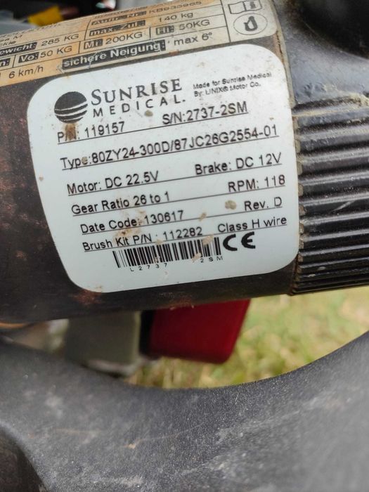 wózek inwalidzki elektryczny