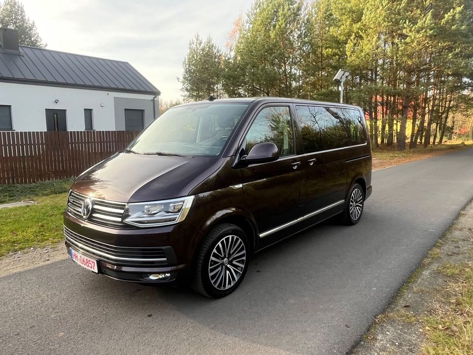 Volkswagen Multivan LED DSG 4Motion FV 23% Skóra Dynaudio El Drzwi Hak Piękny Kolor