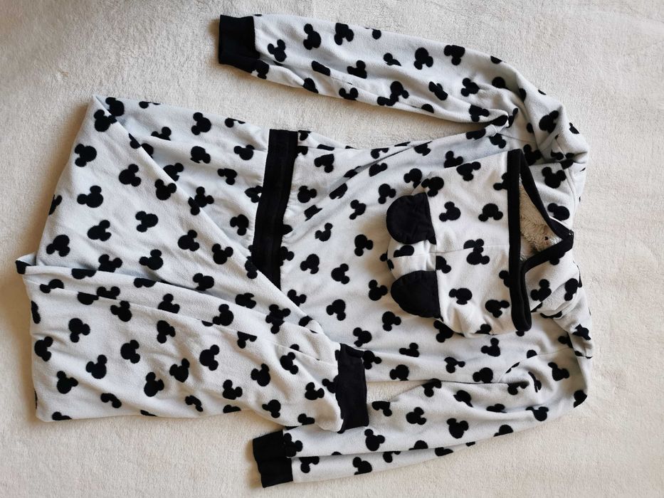 Minnie polar, strój piżama, zatrzaski wiązanie w pasie