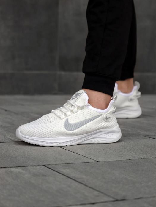 Кросівки Кроссовки Nike Мужские White Grey Серый Белый Сірий Білий Кросовки демісезон
