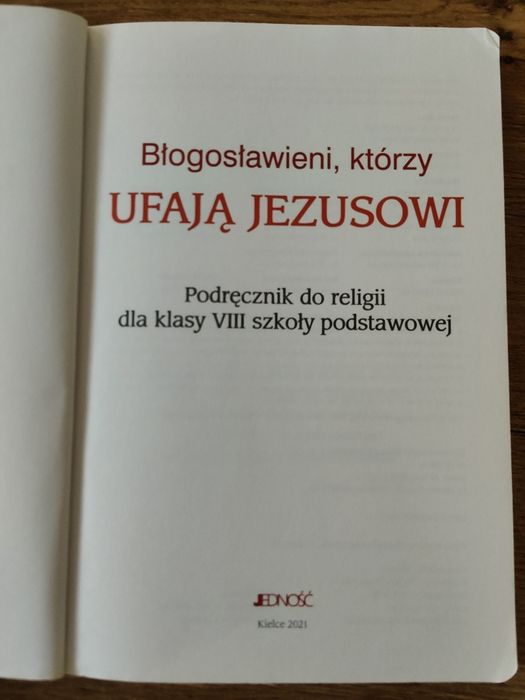 Podręcznik do religii kl. 8