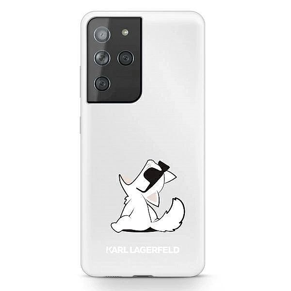 Etui Karl Lagerfeld Choupette Fun na Samsung Galaxy S21 Ultra - przezr