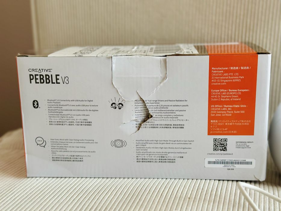 Creative Pebble V3 Bluetooth - stan bardzo dobry