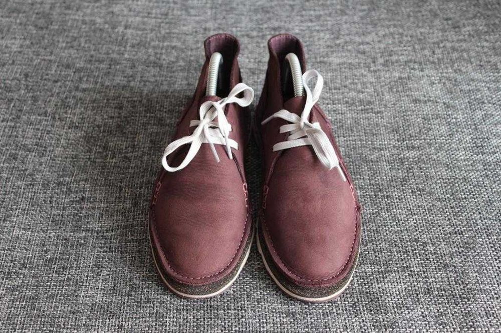 Низькі напів ботинки Clarks Оригінал Нат нубук 38.5р