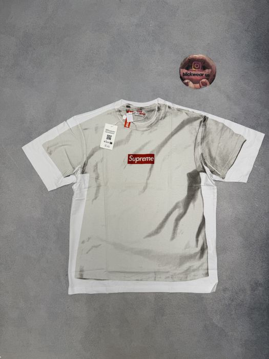 футболка Supreme x maison margiela white tee S M L balenciaga vetements S M L