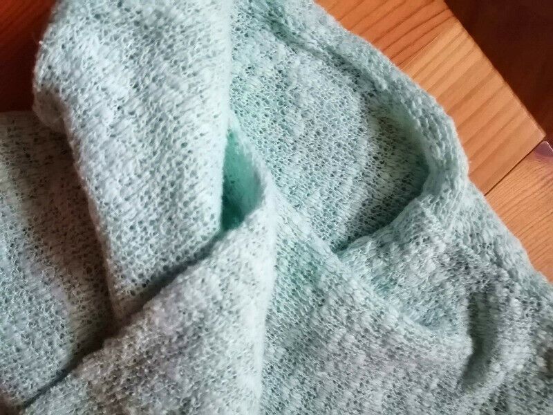 Bluzka sweter sweterek Sinsay XS bawełna kolor miętowy