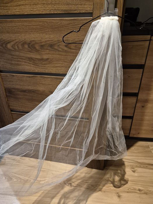 Welon ślubny krótki, stan bardzo dobry