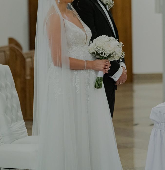 Suknia ślubna 57-22T ciążowa