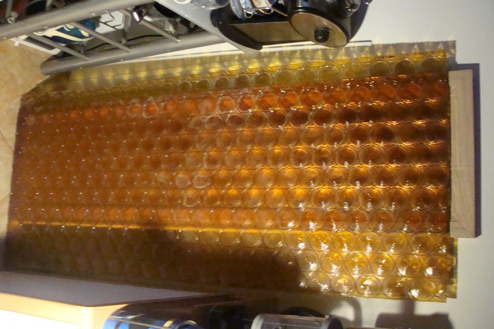 Szyby drzwiowe, kółka -kol miodowy, 2 szt 142x53,5-54cm 1 szt 142x44cm