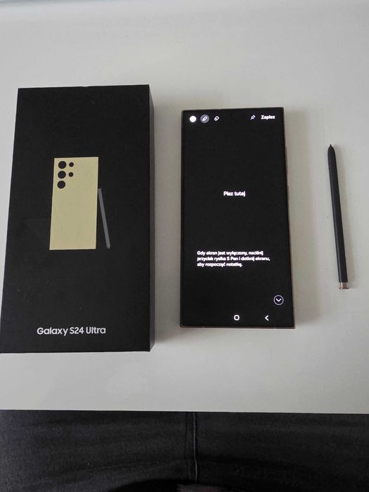 Samsung s24 ultra 12/512 zadbany komplet bez rat...