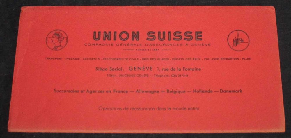 Plan de Genève Mapa Genebra Anos 50