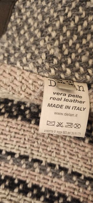 Włoski skórzany płaszcz Delan