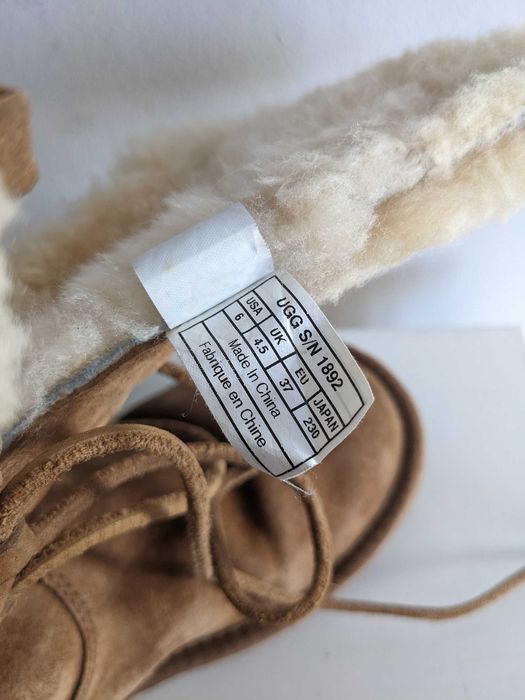Damskie skórzane buty zimowe, śniegowce UGG Montclair, rozmiar 36/37.