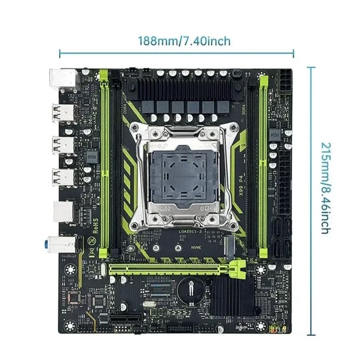 Ігровий комплект SOYO X99-P4 + Intel Xeon E5-2630 v4 (10 ядер / 20 потоків)